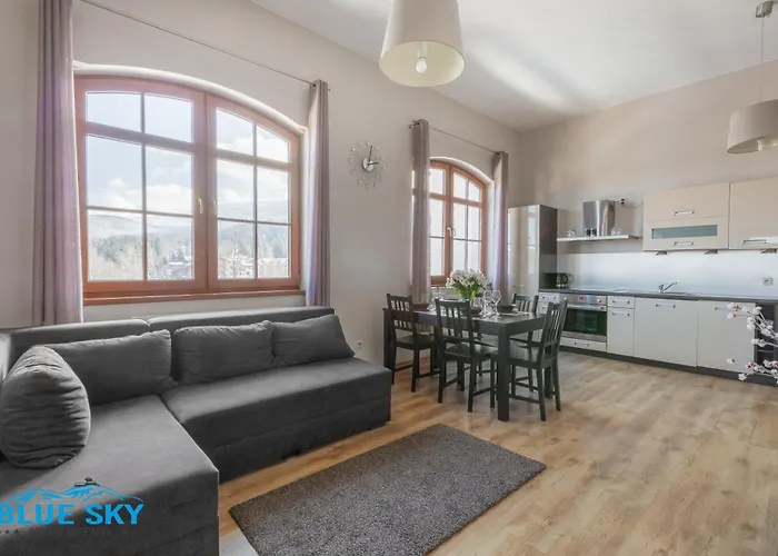 דירה Blue Sky - W Centrum, Blisko Deptaka, Restauracji I Atrakcji Karpacza - Obroncow Pokoju 1d *