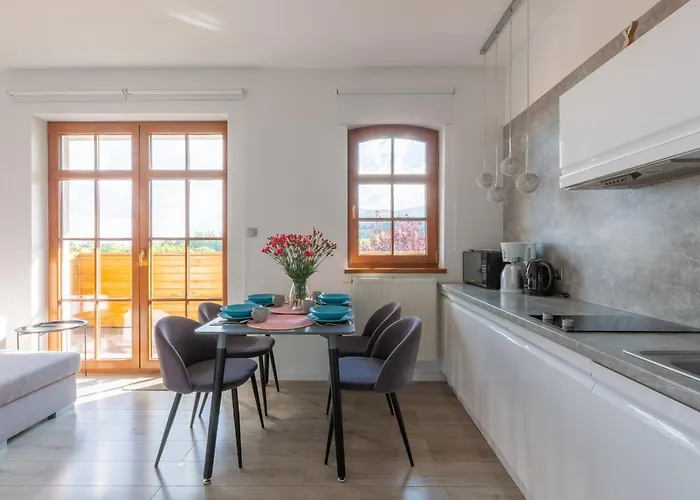 Appartement Blue Sky - W Centrum, Blisko Deptaka, Restauracji I Atrakcji Karpacza - Obroncow Pokoju 1d *